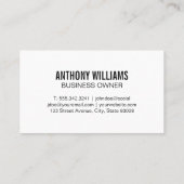 schoonmaakdienst | Mop houten vloer Visitekaartje (Achterkant)