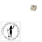 Schoonmaakdienst Professioneel Schoonmaakpersoneel Rubberstempel (Gestempeld)