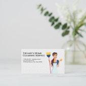 schoonmaakdienst | Reinigingsmiddelen | Tegel Bus Visitekaartje (Staand voorkant)