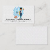 schoonmaakdienst | Schone materialen | Tegeltjes Visitekaartje (Voorkant / Achterkant)