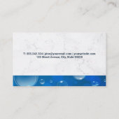 Schoonmaakdienst | Schoonmaak Pictogram Bubbles Visitekaartje (Achterkant)