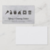 schoonmaakdienst | schoonmaakbenodigdheden voor sc visitekaartje (Voorkant / Achterkant)