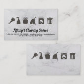 schoonmaakdienst | schoonmaakbenodigdheden voor sc visitekaartje (Voorkant / Achterkant)