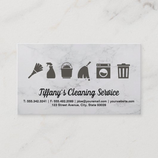 schoonmaakdienst | schoonmaakbenodigdheden voor sc visitekaartje (Voorkant)