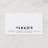 schoonmaakdienst | schoonmaakdienst | Marmer Visitekaartje (Achterkant)