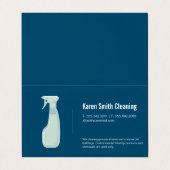 Schoonmaakdienst | Schoonmaakspray Visitekaartje (Buitenkant ongevouwen)