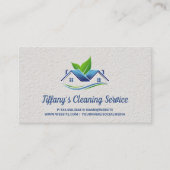 schoonmaakdienst | schoonmaakster | Huis Logo Visitekaartje (Voorkant)