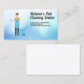 schoonmaakdienst | schoonmaakster | Recyclen Bin M Visitekaartje (Voorkant / Achterkant)