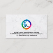 schoonmaakdienst | Squeegee Logo Visitekaartje (Achterkant)