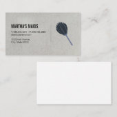 Schoonmaakdienst | Stofbezem Visitekaartje (Voorkant / Achterkant)