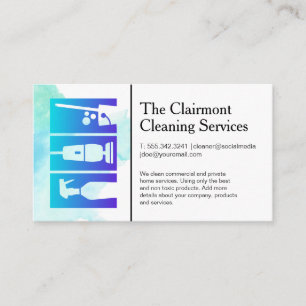 Schoonmaakdienst Taken Huishoudelijke Hulp Logo Visitekaartje