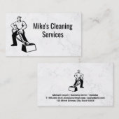 schoonmaakdienst | tapijtreiniger | stoomreiniger visitekaartje (Voorkant / Achterkant)