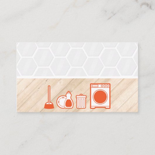 Schoonmaakdienst | Tegels | Houten Vloeren Visitekaartje (Achterkant)