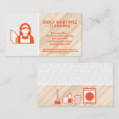 Schoonmaakdienst | Tegels | Houten Vloeren Visitekaartje (Voorkant / Achterkant)