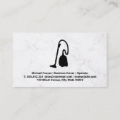 schoonmaakdienst | vacuüm | stoomboot visitekaartje (Achterkant)