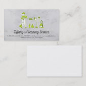 schoonmaakdienst | Veegmachine en reinigingsproduc Visitekaartje (Voorkant / Achterkant)