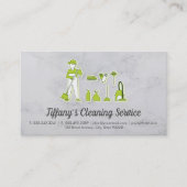 schoonmaakdienst | Veegmachine en reinigingsproduc Visitekaartje (Voorkant)