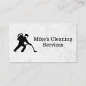 schoonmaakdienst | Vloerreiniger Logo Visitekaartje (Voorkant)