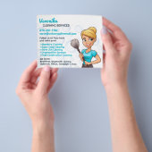 Schoonmaakdienst voor dienstmeisjes Flyer (Hand)