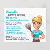 Schoonmaakdienst voor dienstmeisjes Flyer (Achterkant)