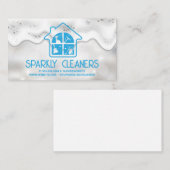 schoonmaakdienst voor woningen | Sparkles | Zeepbe Visitekaartje (Voorkant / Achterkant)