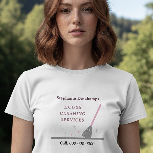 schoonmaakdienst voor woningen t-shirt