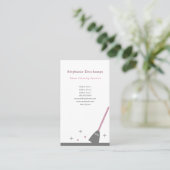 schoonmaakdienst voor woningen visitekaartje (Staand voorkant)