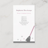 schoonmaakdienst voor woningen visitekaartje (Voorkant)