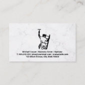 schoonmaakdienst | Window Cleaner Logo Visitekaartje (Achterkant)