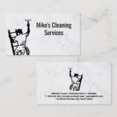 schoonmaakdienst | Window Cleaner Logo Visitekaartje (Voorkant / Achterkant)