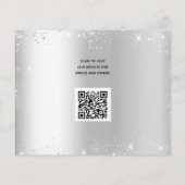 Schoonmaakdienst zilverglitterstof QR-code Flyer (Achterkant)