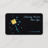 Schoonmaakdiensten 24/7 visitekaartje (Voorkant)