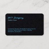 Schoonmaakdiensten 24/7 visitekaartje (Achterkant)