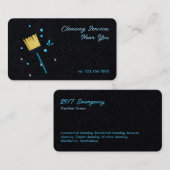 Schoonmaakdiensten 24/7 visitekaartje (Voorkant / Achterkant)