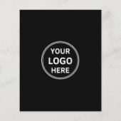 Schoonmaakdiensten Aangepast Logo Zwart QR Flyer (Achterkant)