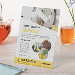 Schoonmaakdiensten Aangepast voetstuk Reclamebord Met Voetstuk