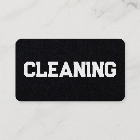 Schoonmaakdiensten Aangepaste QR Visitekaartje (Voorkant)