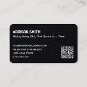 Schoonmaakdiensten Aangepaste QR Visitekaartje (Achterkant)