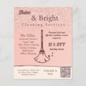 Schoonmaakdiensten Blush Roos Gold Scan te verbind Flyer (Voorkant)