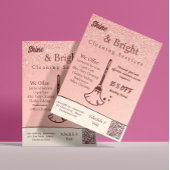 Schoonmaakdiensten Blush Roos Gold Scan te verbind Flyer