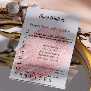 Schoonmaakdiensten Blush Roos Gold Scan te verbind Flyer