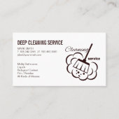 Schoonmaakdiensten | Broom en Mop Visitekaartje (Voorkant)