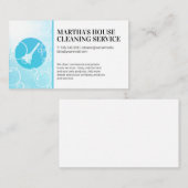 Schoonmaakdiensten | Broom Logo | Zeepbellen Visitekaartje (Voorkant / Achterkant)