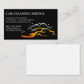 Schoonmaakdiensten | Car Wash Cleaning Logo Visitekaartje (Voorkant / Achterkant)