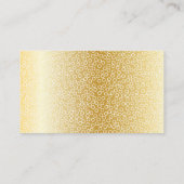 Schoonmaakdiensten | Cirkelpatroon | Gouden Metaal Visitekaartje (Achterkant)