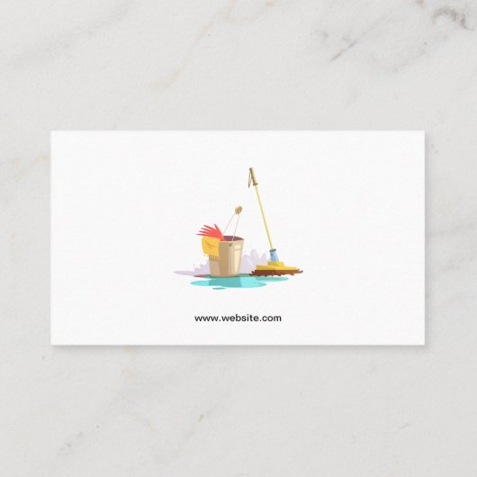 Schoonmaakdiensten | Cleaner Guy Visitekaartje (Achterkant)