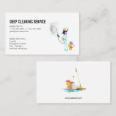 Schoonmaakdiensten | Cleaner Guy Visitekaartje (Voorkant / Achterkant)