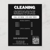 Schoonmaakdiensten Dienst Prijs Schoonmaken Scan O Flyer (Voorkant)