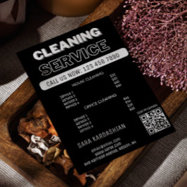 Schoonmaakdiensten Dienst Prijs Schoonmaken Scan O Flyer