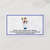 Schoonmaakdiensten | Dienstmeid | Marmer Visitekaartje (Achterkant)